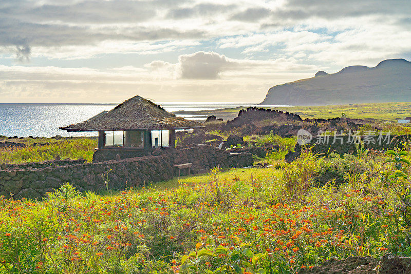 Ahu Te Pito Kura，复活节岛，智利